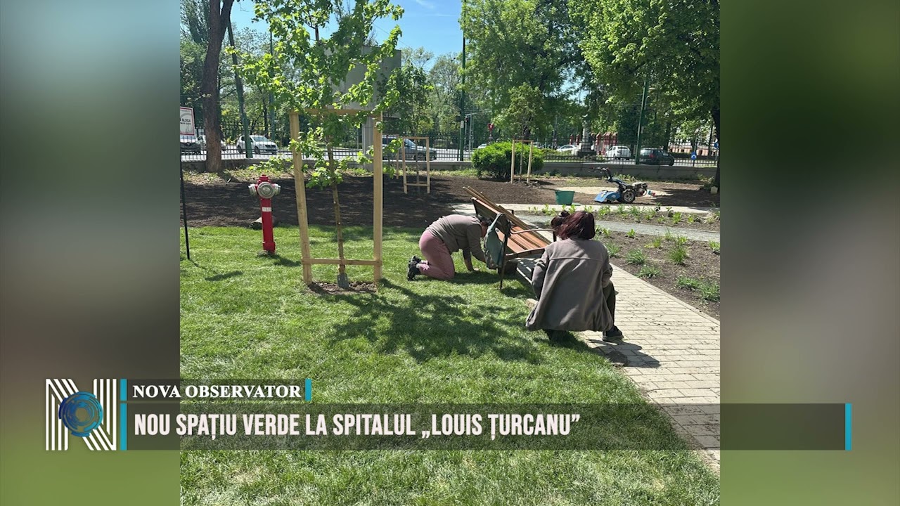 Nou spațiu verde la Spitalul „Louis Țurcanu”