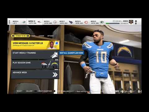 Madden 20 Reed Chargers