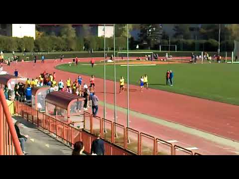 1. mjesto MATEJ KLARIĆ, 100 m, HAAK Mladost, Zagreb, 15.10.2017. HALS Varaždin