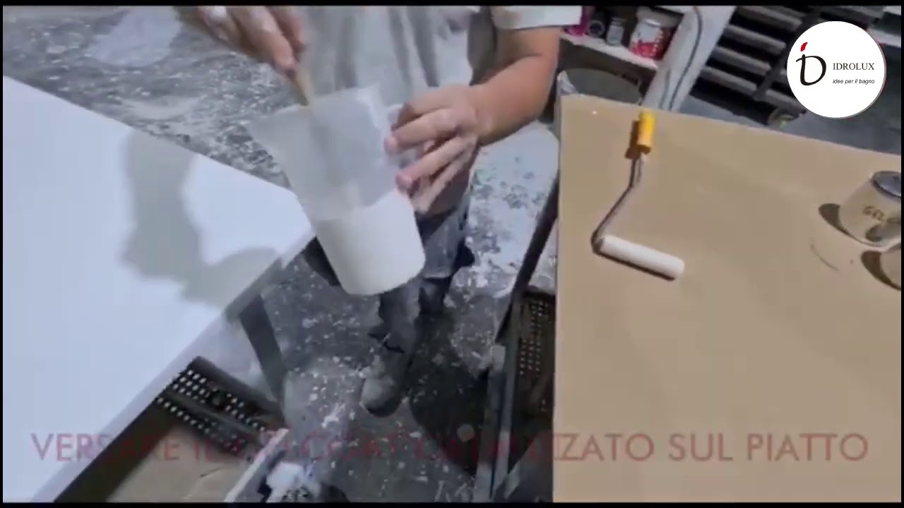 Ripristino del  Piatto Doccia Pietralux