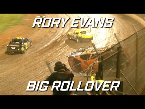 Production Sedans: Rory Evans Rollover - Kingaroy Speedway