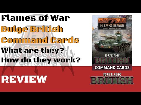 Flames of War Bulge British Command Card Review – What are they and are they for newbies?