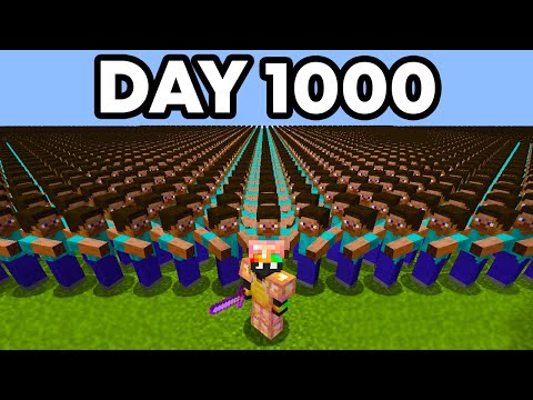 I Made 100 Players Simulate 1000 Days of Civilization in Minecraft...