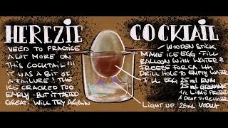 Herezie Cocktail  - trickiest flaming cocktail ever
