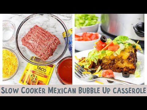 🧀 Crockpot Magic: Mexican Bubble Up Casserole! 🌶️