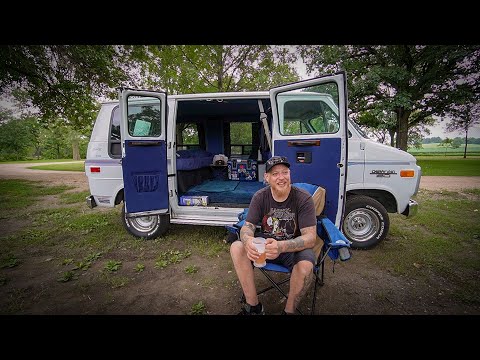 Humid Solo Camping In My Van By A Dirty Creek
