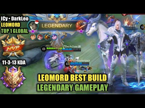 FROSTBORN PALADIN - LEOMORD BEST BUILD LEGENDARY GAMEPLAY | TOP 1 GLOBAL LEOMORD - iCy • DarkLeo