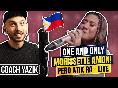 YAZIK reacts to Filipino Singer Morissette Amon - Pero Atik Ra | LIVE
