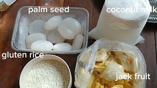 Palm Seed Dessert- local food