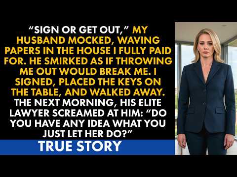 My Husband Forced Me To Sign Away My Million Dollar Estate And Luxury Mansion Until Lawyer Exposed