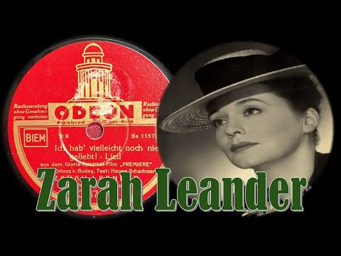 Ich hab' vielleicht noch nie geliebt - Zarah Leander mit Orchesterbegleitung