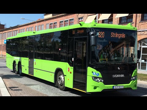 Bus ride line 820 from Mālarsjukhuset to Hārad.