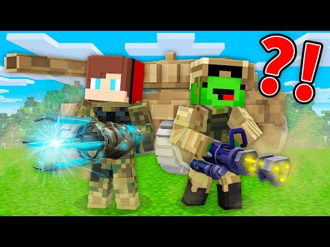 Mikey & JJ's Ultimate Military Power Build in Minecraft