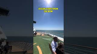Relaxing at the Bow of a Cruise Ship | Ocean Views & Sunshine Bliss! #shorts #cruiseship #travel