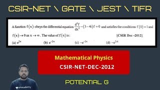 Download Lagu CSIR NET DEC 2012 | Differential Equations | mathematical physics | POTENTIAL G Thumbnail
