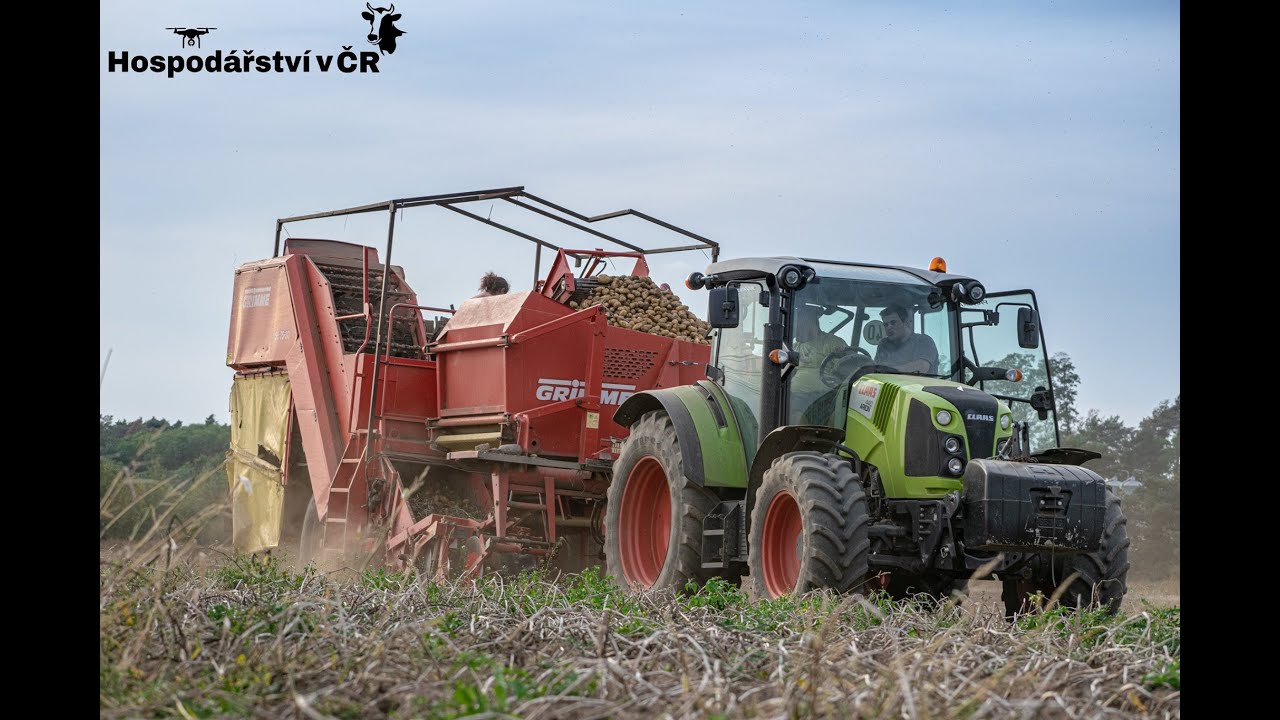 Claas Arion 440 a GRIMME SE 75-30 / Potatoes harvesting