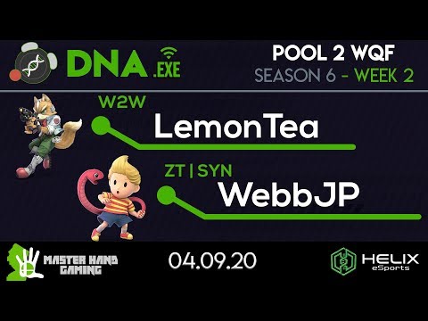 DNA.EXE S6:W2 - W2W | LemonTea (Fox) Vs. ZT | SYN | WebbJP (Lucas) - Pool 2 WQF