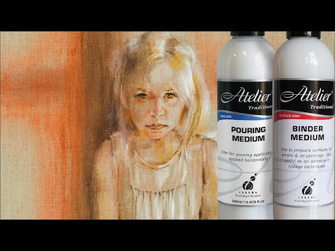 Tricia Reust | Atelier Binder and Pouring Medium demo - Collage