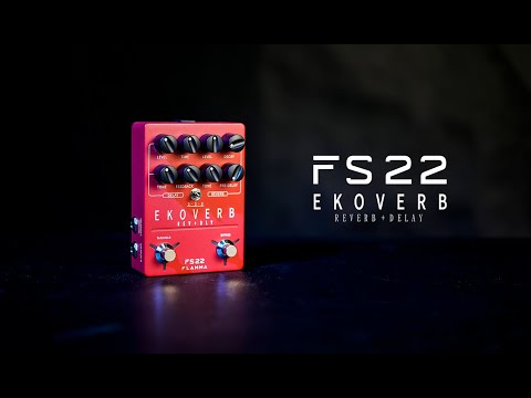 FLAMMA FS22 Ekoverb Guitar Stereo Dual Reverb Delay Effects Pedal image 6
