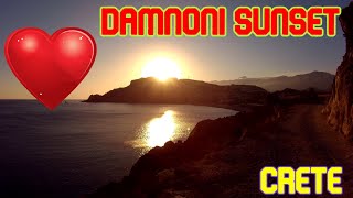 preview picture of video 'Damnoni sunset - Crete'