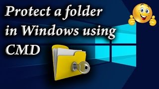 How to Password Protect a file/folder using cmd (No software required!!)