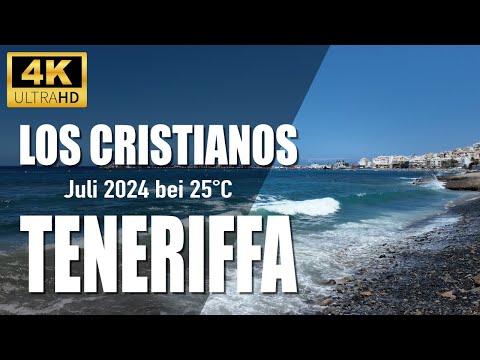 Los Cristianos Teneriffa – Schnellster Weg vom Hotel Mar y Sol zum Playa De Los Tarajales 🌊 #4k