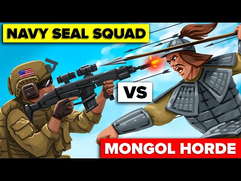 16 NAVY SEAL Squads vs 1,000 MONGOL WARRIORS - Who Would Win? Military / Army Comparison