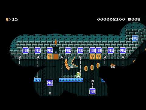 暗闇の10秒スピードラン by ¥ふくざわゆきち - Super Mario Maker 2 - No Commentary 1bz