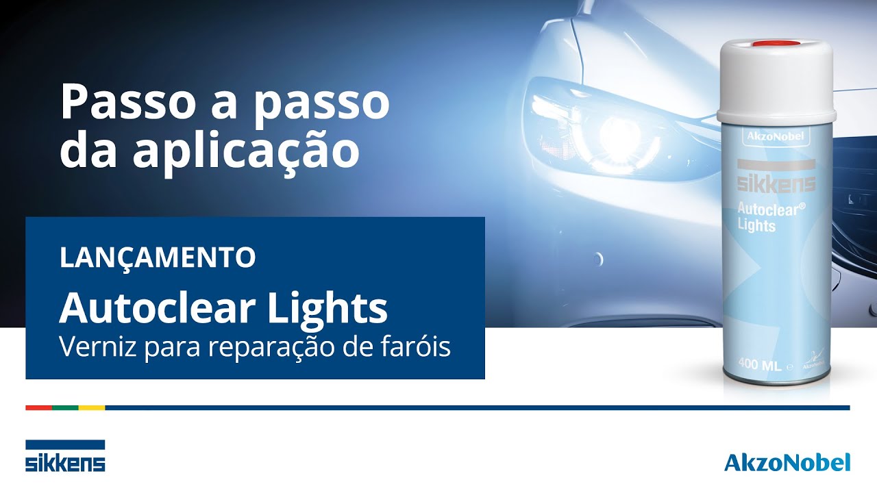 Sikkens Autoclear Lights Verniz para restauração de faróis