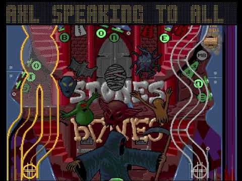Pinball Fantasies Table 4 STONES N BONES attract mode