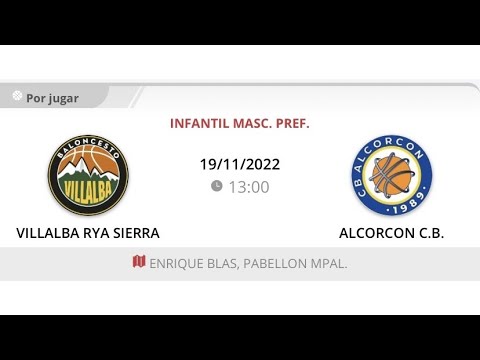 Infantil masc 09 C VILLALBA RYA SIERRA - ALCORCON