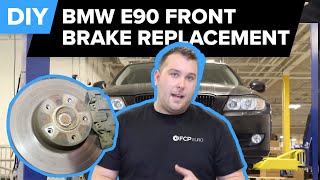 BMW E90 Front Brake Replacement DIY (328i Pads, Rotors & Sensors)