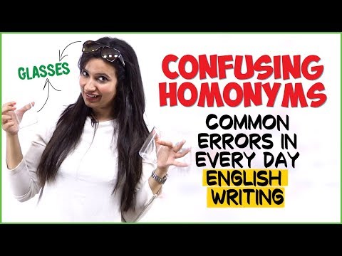 20 Most Commonly Confused Homonyms In English | Common Mistakes Made In English Writing  | Michelle