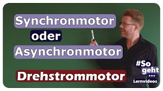 Asynchronmotor oder Synchronmotor - Leistungsschild - einfach und anschaulich erklärt