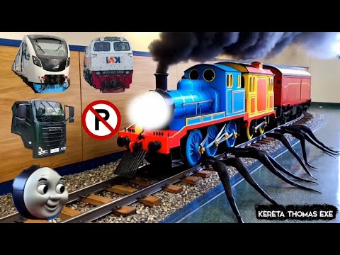 Teka-Teki Tebak Gambar Kereta Api CC201 Berubah Thomas Exe, Bus Pariwisata, Lani, Titipo Genie, Tayo