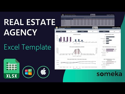 Real Estate Agency Excel Template | Analyze Performance of Real Estate Brokers