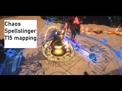 【泥泥】Chaos spellslinger trickster T15 Mapping 詐欺 渾沌  回音