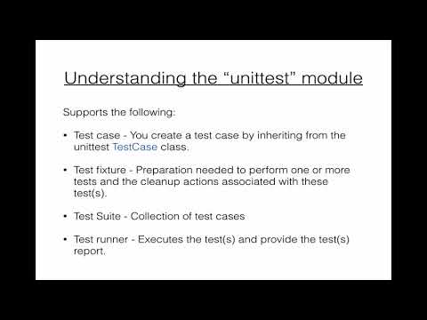 Selenium Python Language Understanding The Unit Test Module