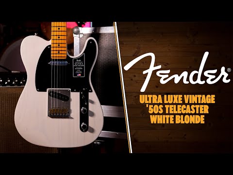 Fender American Ultra Luxe Vintage '50s Telecaster - Maple - White Blonde image 11