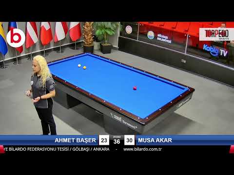 AHMET BAŞER & MUSA AKAR Bilardo Maçı - 2022 ERKEKLER 1.ETAP-2.TUR