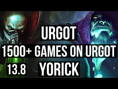 URGOT vs YORICK (TOP) | 6/0/4, 1500+ games, Dominating | KR Master | 13.8