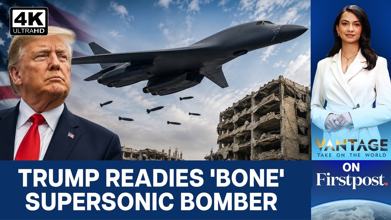 US Deploys B-1 Supersonic Bomber for Iran's Pickaxe Mountain | Vantage on Firstpost  | 4K