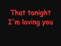 Enrique Iglasias - Tonight (I'm loving you) lyrics ...