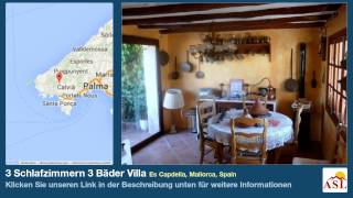preview picture of video '3 Schlafzimmern 3 Bäder Villa zu verkaufen in Es Capdella, Mallorca, Spain'