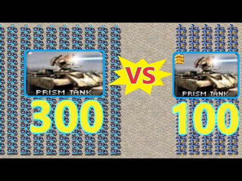 Prism Tanks Battle - Green vs Elite - Red Alert 2
