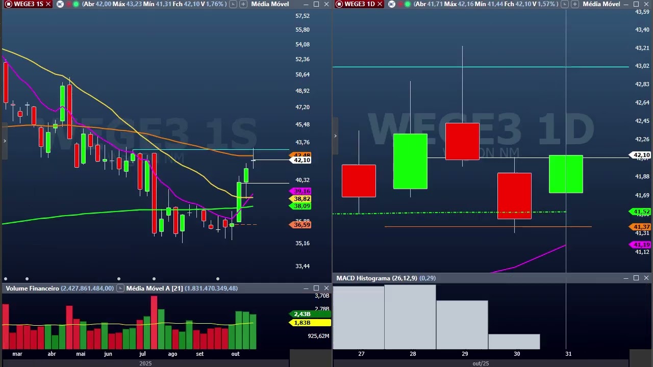 Pequena demonstração do vídeo de Fechamento semanal B3 - 31 outubro   Semana magnífica na B3