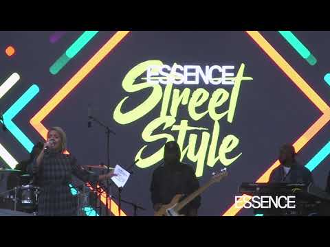 Teyana Taylor, Dapper Dan, Tristan Wilds, Trevor Jackson at the 2018 ESSENCE STREET STYLE FEST