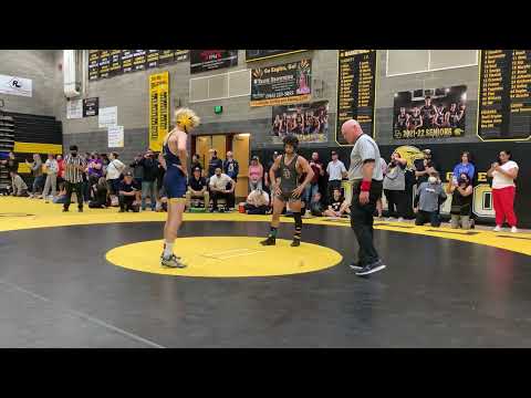 SJS Division 1 FEB 2022- 134 lbs- Semifinals- Damion Elliott vs Oak Ridge