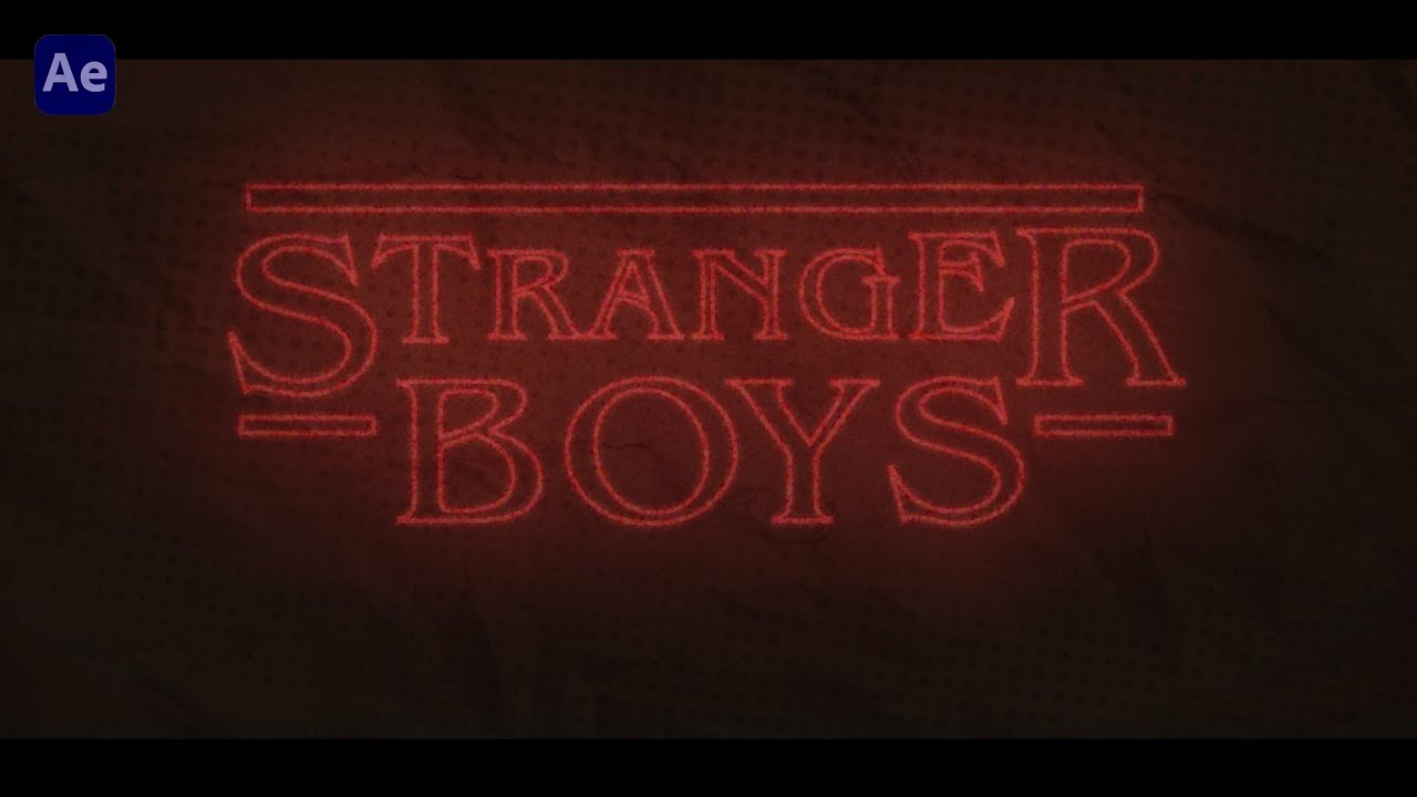 Stranger Things 5 – Teaser Titles After Effects Template