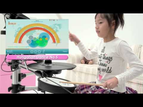 Roland V-Drums Friend Jam Kids Demo #6: "Hungarian Dance No5" Performed by Kanade Sato